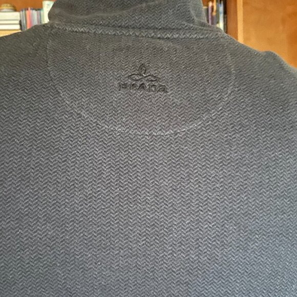 Prana Men's Irwin 1/4 Zip Sweater Size L Charcoal - Picture 5 of 9